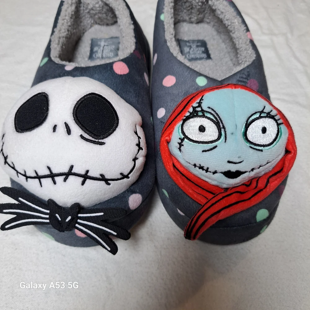 Disney Gray and Red Character Slippers